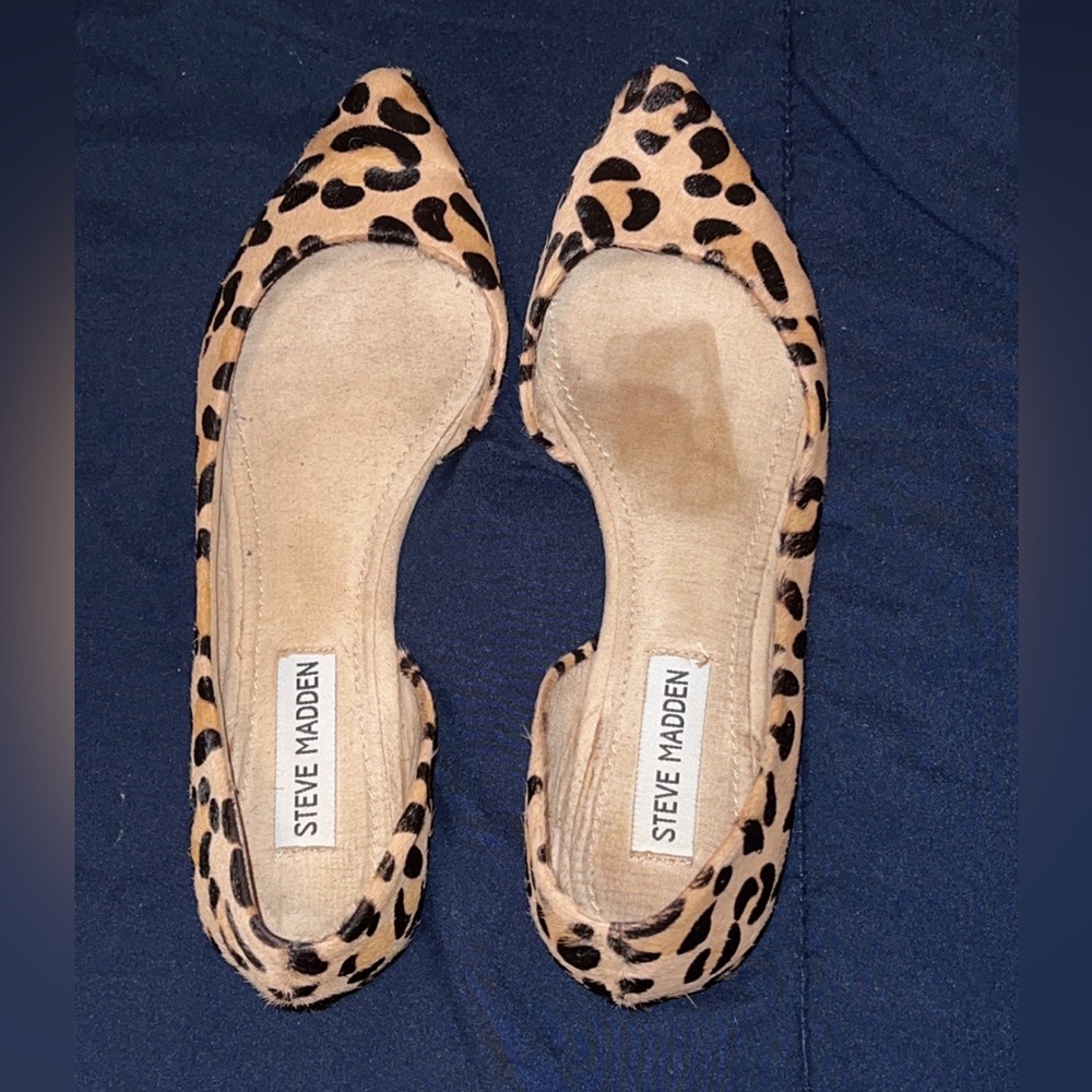 Steve Madden leaopard flats